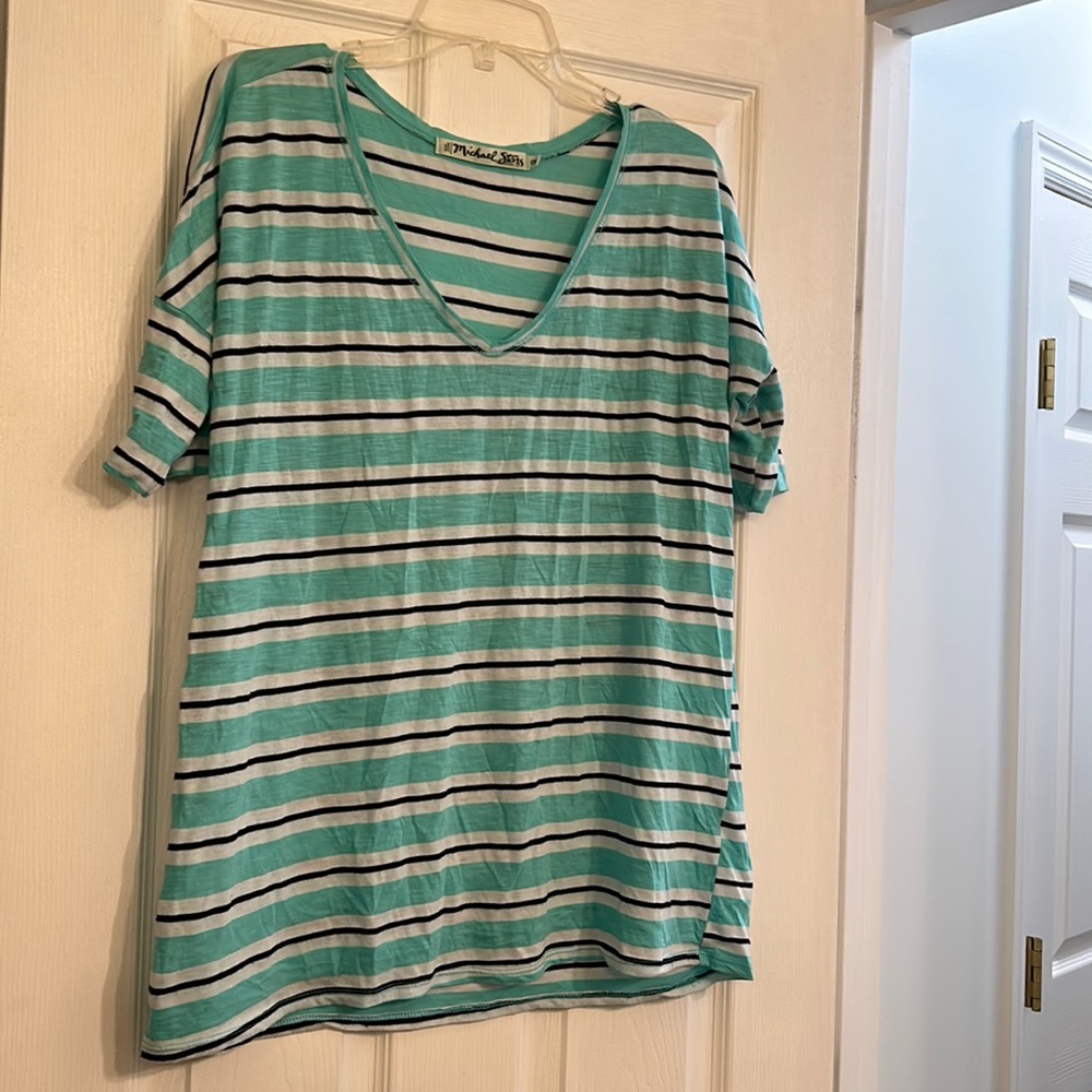 Striped Michael Stars oversized top